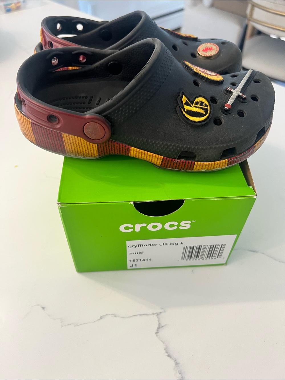 CROCS Kids Black Gryffindor Harry Potter with jibitz’s